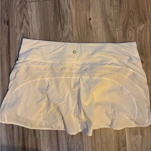 Lululemon tennis skirt/shorts white